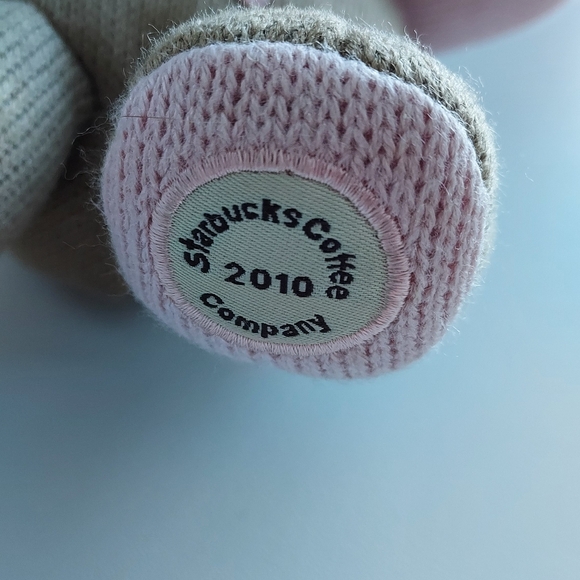 Starbucks Bearista Bear Knit Plush Winter 89th Edition Pink Heart Key 2010 - Picture 4 of 9